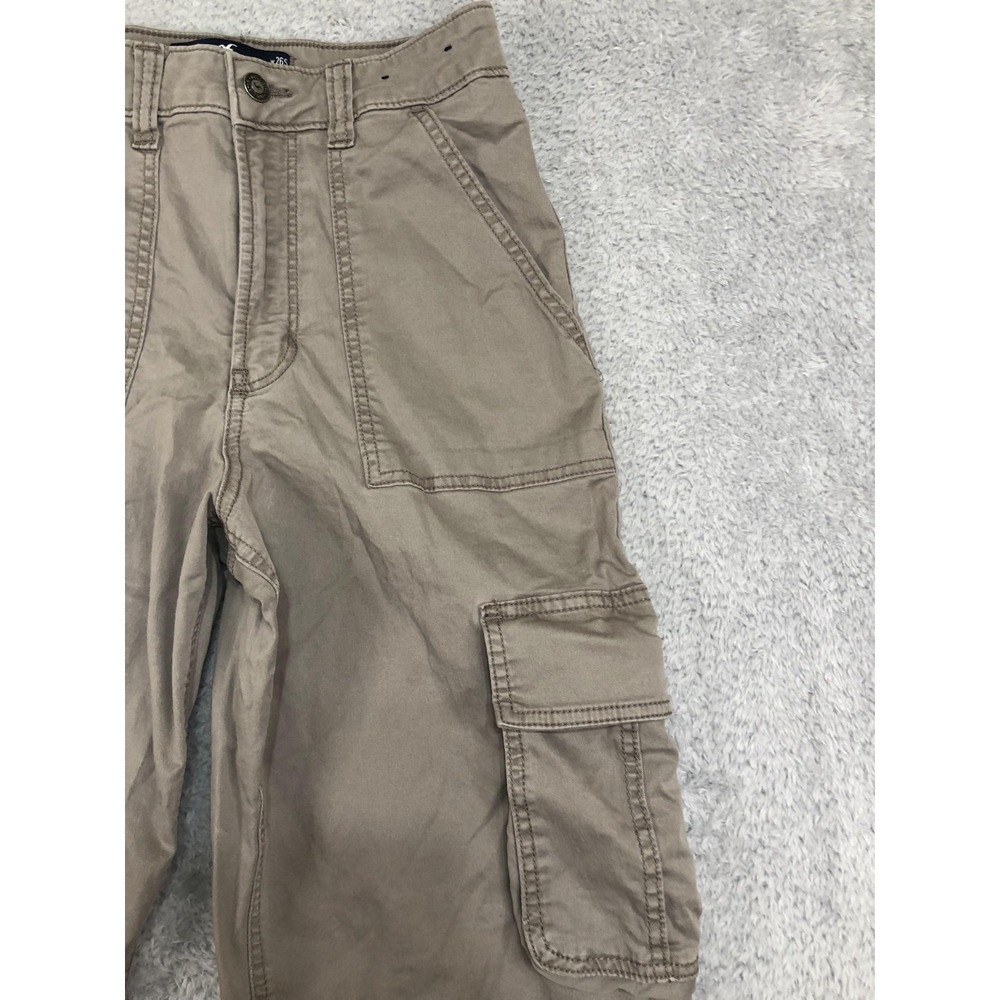 Hollister Cargo Pants Women's Size 2S (26x28) Ultra High Rise Baggy Beige - Picture 4 of 16